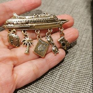 Cruise Ship Brooch